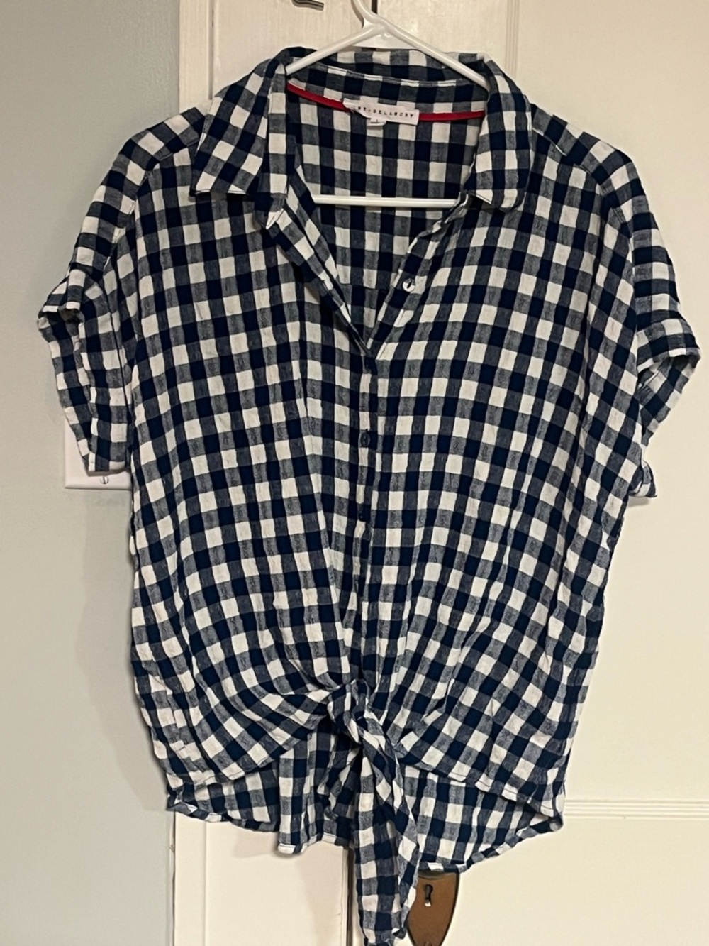 Jane and Delancey button down top